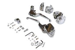 Chrome Handlebar Control Kit fits Harley Davidson