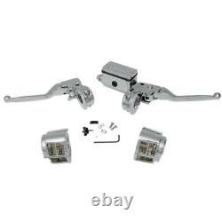 Chrome Handlebar Control Set 1982-1995 Harley-Davidson withDual Disc Brakes