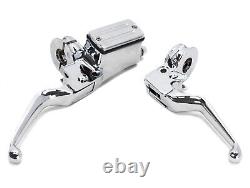 Chrome Handlebar Controls Switch Housings 3/4 Bore Harley Custom Softail 82-95