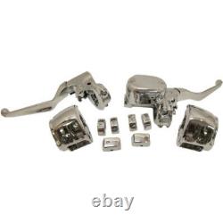 Chrome Handlebar Hand Controls Switches Single Disc ABS Harley Sportster XL 14+