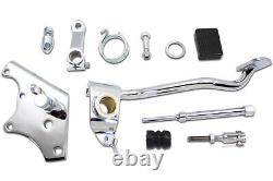 Chrome Mid Brake Control Kit Wagner Type fits Harley Davidson