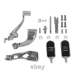Chrome Mid Control Kit Foot Peg Lever Fit For Harley Sportster 883 1200 14-23 22
