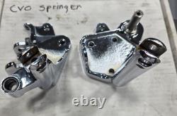 Chrome OEM Softail forward control mounts foot controls CVO Harley Davidson