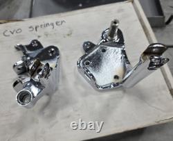 Chrome OEM Softail forward control mounts foot controls CVO Harley Davidson