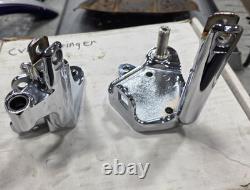 Chrome OEM Softail forward control mounts foot controls CVO Harley Davidson