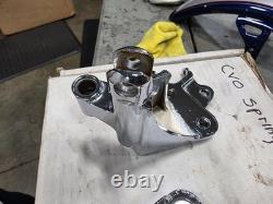 Chrome OEM Softail forward control mounts foot controls CVO Harley Davidson