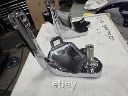 Chrome OEM Softail forward control mounts foot controls CVO Harley Davidson