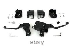Contour Style Handlebar Control Kit Black for Harley Davidson by V-Twin