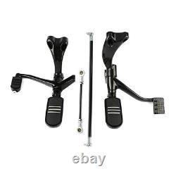 Control Forward Pegs Linkage Lever Kit Fit For Harley Sportster XL1200 883 04-13