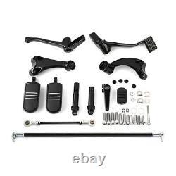 Control Forward Pegs Linkage Lever Kit Fit For Harley Sportster XL1200 883 04-13