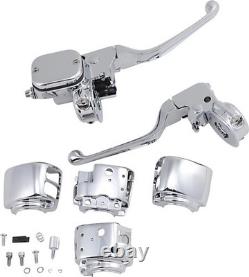 DS Handlebar Control Kit Mech. Clutch witho Switches Dual Disc Chr Harley Davidson