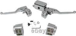 DS Handlebar Control Kit Mech. Clutch witho Switches Single Disc Chr Harley 141561