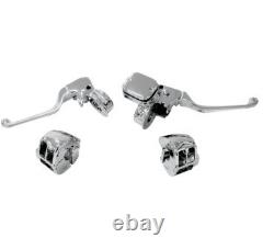 Drag Specialties Chrome Handlebar Control Kit with Mechanical Clutch 11-14 Softail