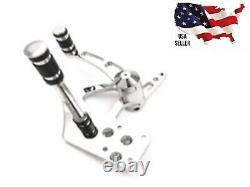 EXTended 3inch Billet Chrome Forward Controls 5/8 Bore Harley Softail 1986-1999