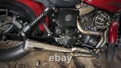Exhaust Custom Fit Harley Davidson Dyna glide 2-1 MID control 1992 Smokemuffler