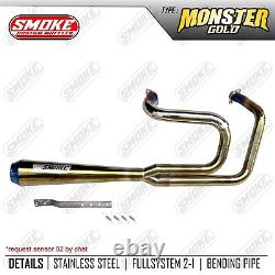 Exhaust Custom Fits Harley Davidson Softail Full System 2-1 Foward Control 18-23