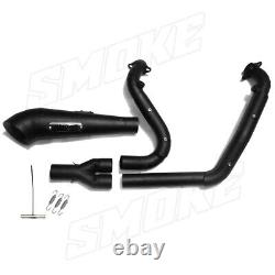 Exhaust Pipe System 2 into 1 fit 1998-2017 Harley Davidson Dyna Forward Control