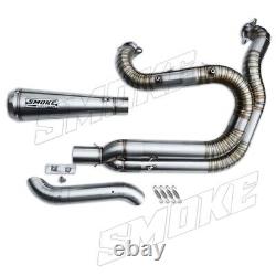 Exhaust System 2 Into 1 Mide Control for Harley Dyna 1999-2017 Smoke Muffler