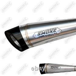 Exhaust black endcap Fit Harley Davidson 2 into 1 Softail middle control custom