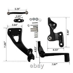 Fit For Harley 18-up M8 Softail Flsb Fxbb Gloss Black MID Foot Controls