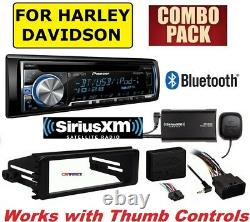 Fits Harley Pioneer Deh-x6000bs Bluetooth Siriusxm Satellite Stereo Adapter Kit