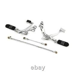 Foot Pegs Forward Control Kit For Harley Sportster XL 883 1200 2004-2013 Chrome