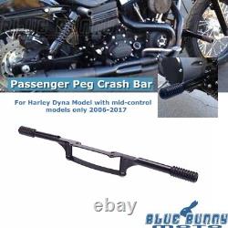 For Harley Davidson FXD Dyna 2006-2017 with Mid-Control Passenger Peg Crash Bar