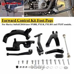 For Harley Davidson Softail FXST Street Bob Low Rider S Forward Control Footpegs