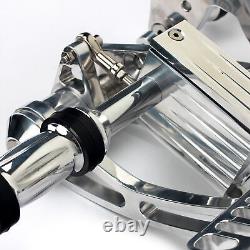 For Harley Polished Forward Controls Kit Shovelhead Big Twin Rigid Softail FL FX