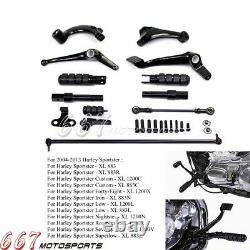 Forward Control Foot Peg Kits For Harley Davidson 04-13 Sportster XL1200X XL883N