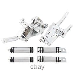 Forward Control Foot Pegs Pedal Kit For Harley Softail FLS FXST 2000-2017 Fatboy