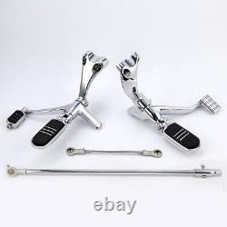 Forward Control Footpeg Lever Linkage Fit For Harley Sportster 883 1200 14-22 19