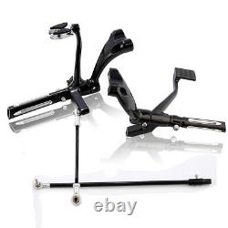 Forward Control Footpegs Lever Linkage For Harley Sportster 883 1200 48 72 14-21
