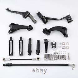 Forward Control Footpegs Lever Linkage For Harley Sportster 883 1200 48 72 14-21