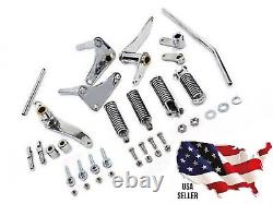 Forward Control Kit Chrome Harley DAVIDSON Sportster 1957-1974 XLH XLCH FOOTPEGS