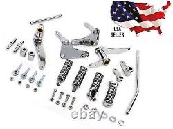 Forward Control Kit Chrome Harley DAVIDSON Sportster 1957-1974 XLH XLCH FOOTPEGS