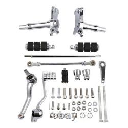 Forward Control Pegs Lever Linkage Fit For Harley Sportster XL1200 883 1991-2003