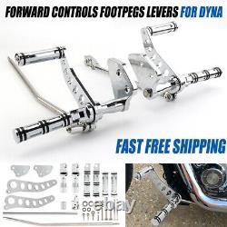 Forward Controls Footpegs Levers For Harley Dyna Low Rider 2000-2017 Super Glide