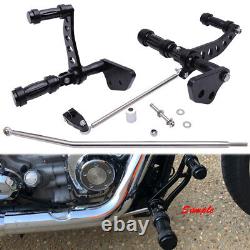 Forward Controls Footpegs Levers For Harley Dyna Super Glide Low Rider 2000-2017