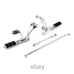 Forward Controls Pegs Levers Linkages Fit For Harley XL 1200 883 Custom 04-13 12