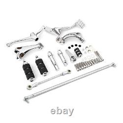 Forward Controls Pegs Levers Linkages Fit For Harley XL 1200 883 Custom 04-13 12