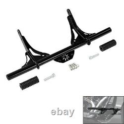 Front Black Crash Bar Protector For Harley Davidson Dyna With Mid Control 06-17