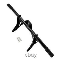 Front Black Crash Bar Protector For Harley Davidson Dyna With Mid Control 06-17