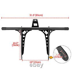 Front Gloss Black Crash Bar For Harley Davidson Dyna With Forward Control 06-17