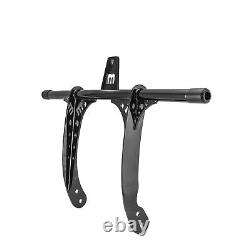 Front Gloss Black Crash Bar For Harley Davidson Dyna With Forward Control 06-17