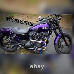 Full System Exhaust Custom Fit Harley Davidson Dyna 2-1 Middle Control 2000-2017