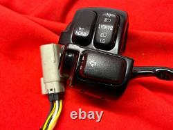 Genuine Harley-Davidson Left Hand Touring Control Switches with Cable/Plug