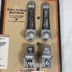 Genuine Harley-Davidson Rider Foot Peg Heel Rest Kit 50236-01 Mid Control Dyna