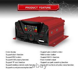 Golf Car Cart MP3/Bluetooth Player Speaker FM Radio AMP Stereo WRemote Control