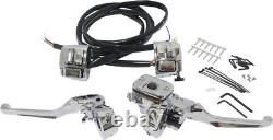 HARDDRIVE 96-06 Hand Controls Chrome Handlebar Controls withSwitches 11/16 26-128